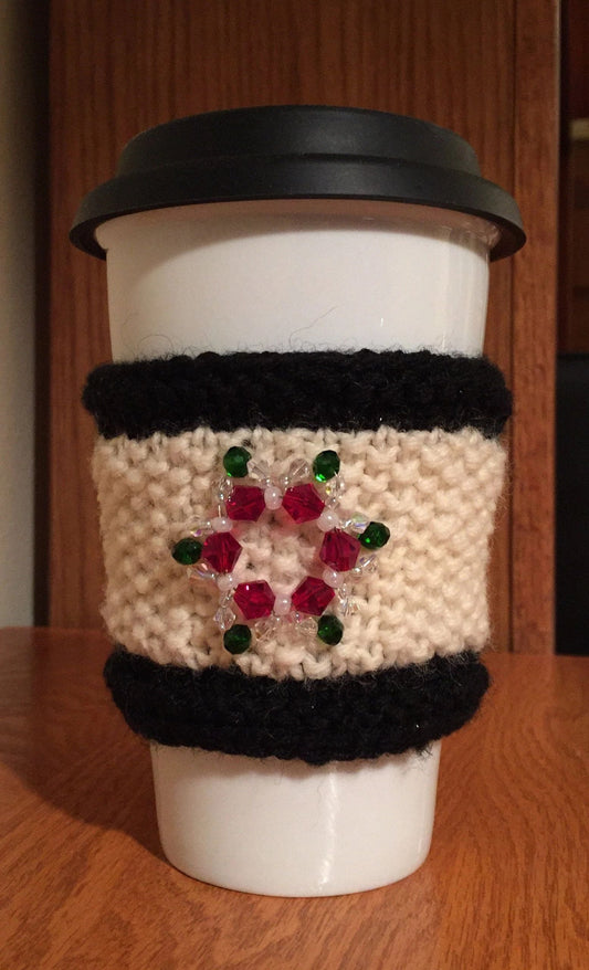 Knit Coffee Cup Cozy