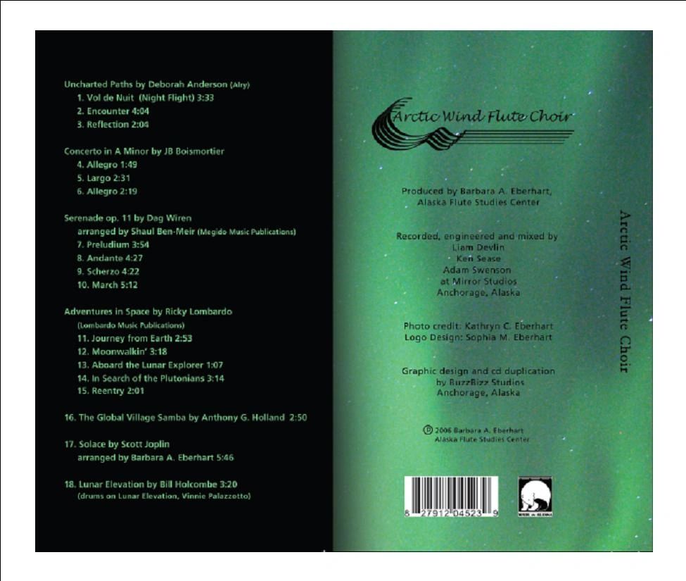 Arctic Wind Flute Choir "The Sky's No Limit" CD