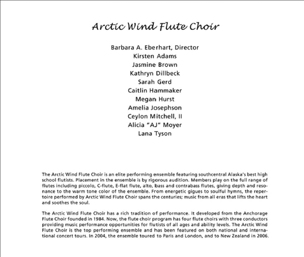 Arctic Wind Flute Choir "The Sky's No Limit" CD