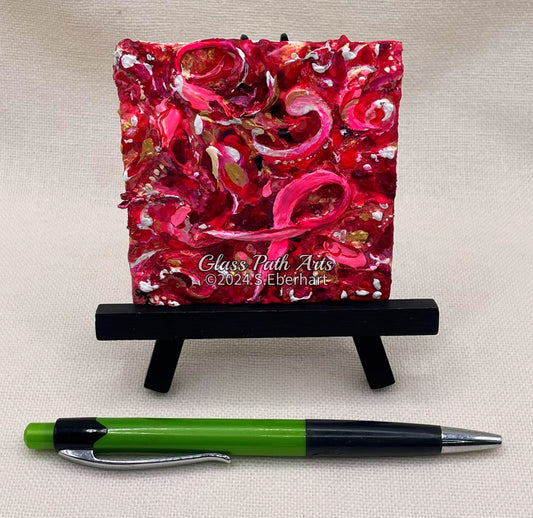 Convergence of Lovelies - Original Miniature Acrylic Painting by Sophia Eberhart