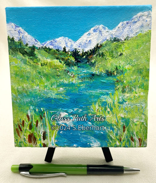 Spring Melt - Original Acrylic Painting by Sophia Eberhart