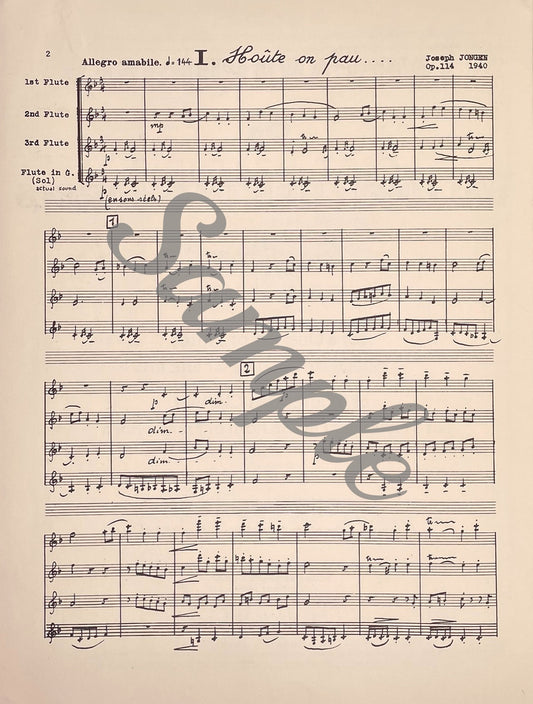 Two Paraphrases on Walloon Christmas Carols by Joseph Jongen