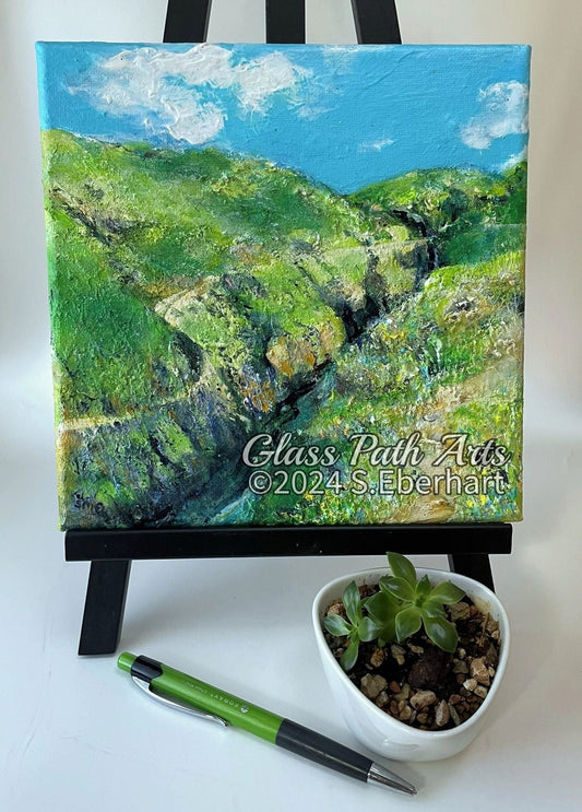 Winding Paths - Original Acrylic Painting by Sophia Eberhart (Free USA Shipping)