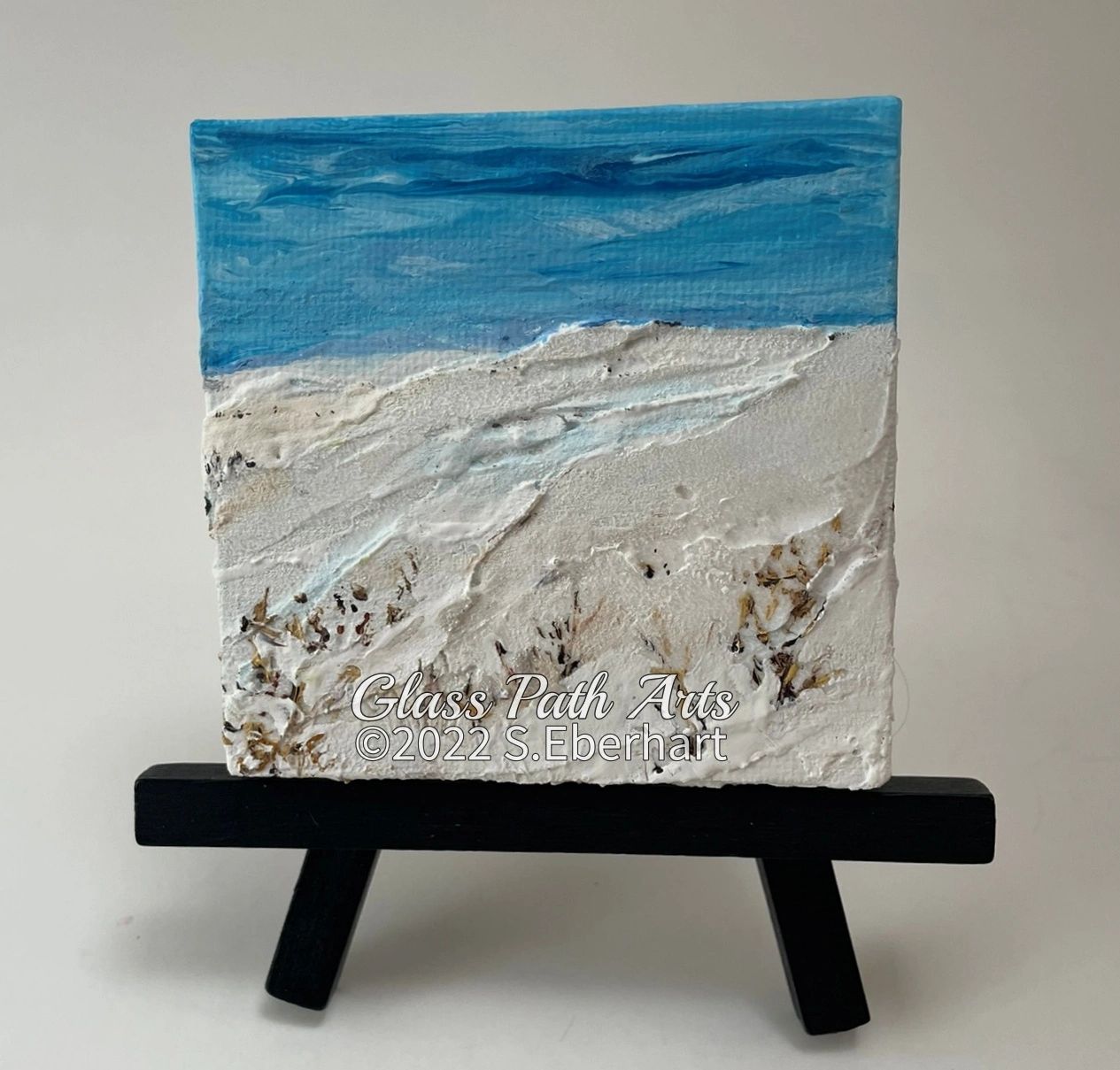 Early Drift - Original Acrylic Miniature Painting by Sophia Eberhart (Free USA Shipping)
