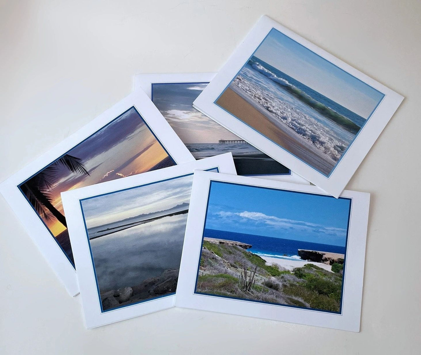 5 Ocean Beach Scenes Greeting Cards