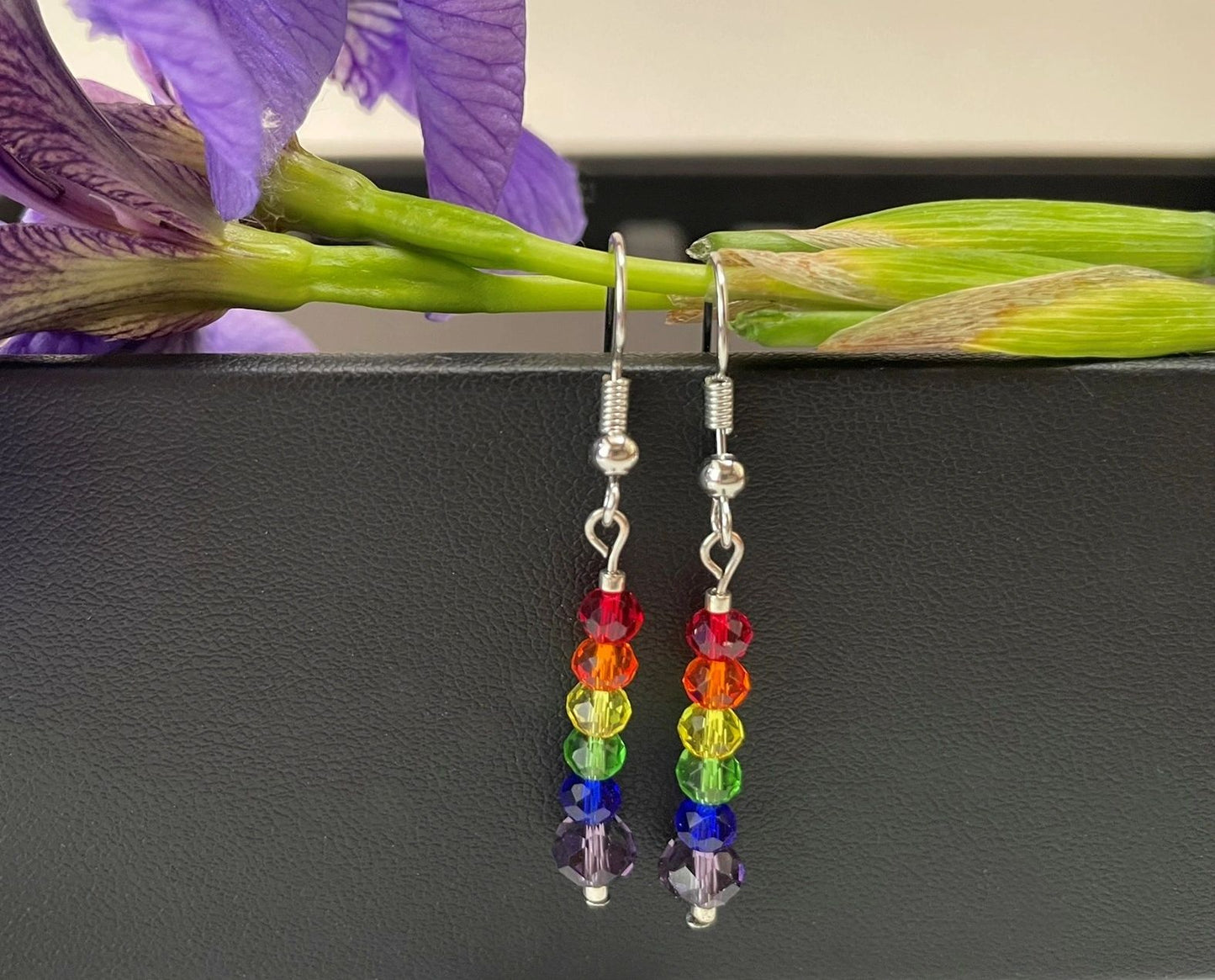 Rainbow Crystal Earrings
