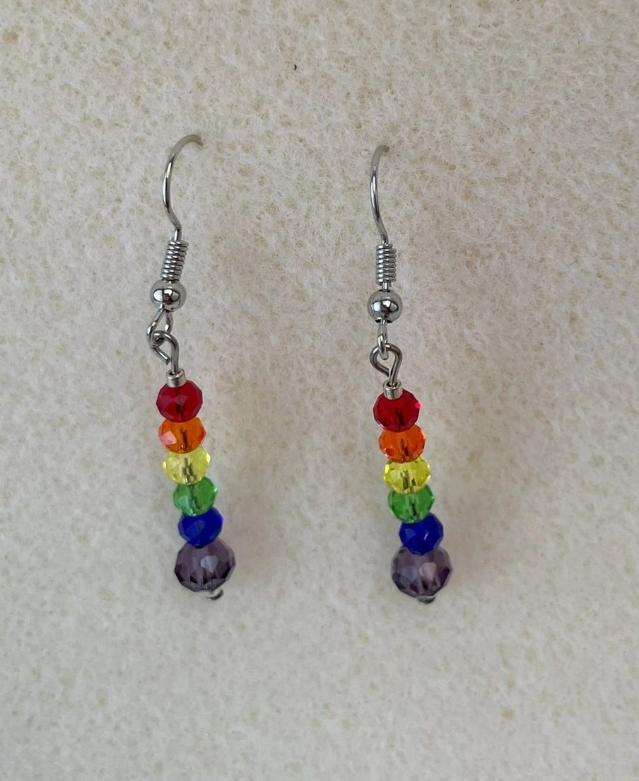 Rainbow Crystal Earrings