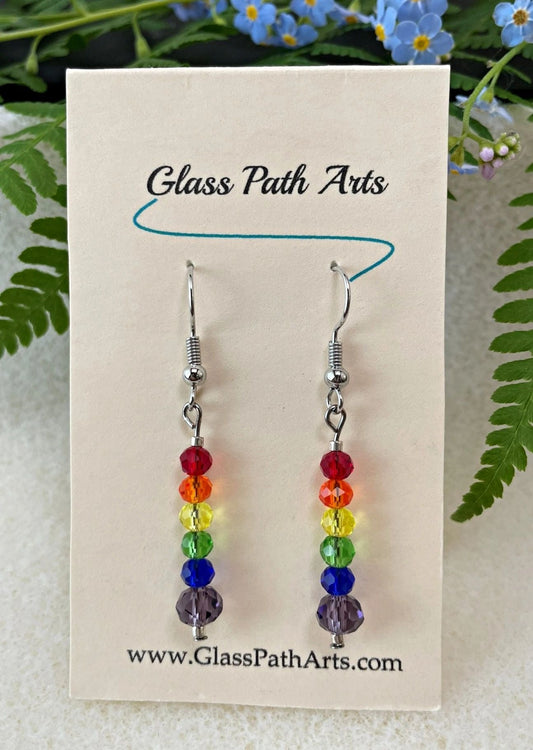 Rainbow Crystal Earrings