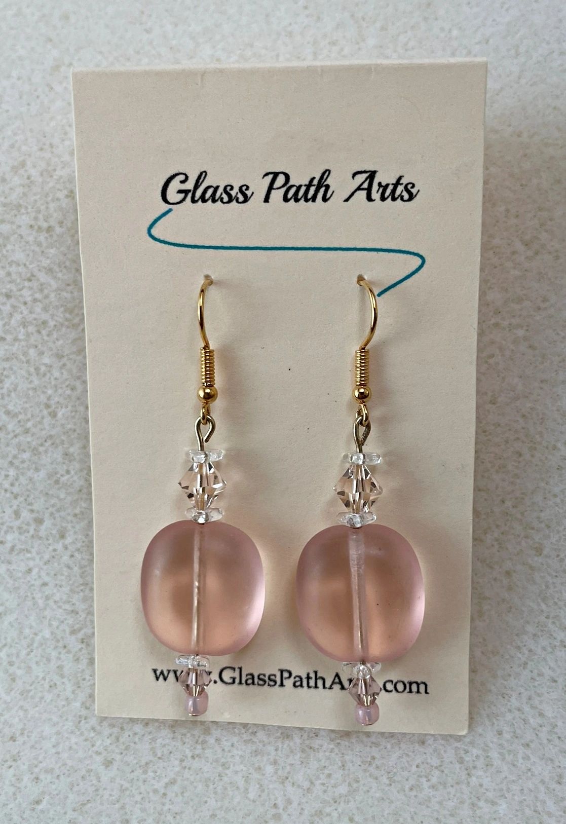 See-Through PInk Earrings