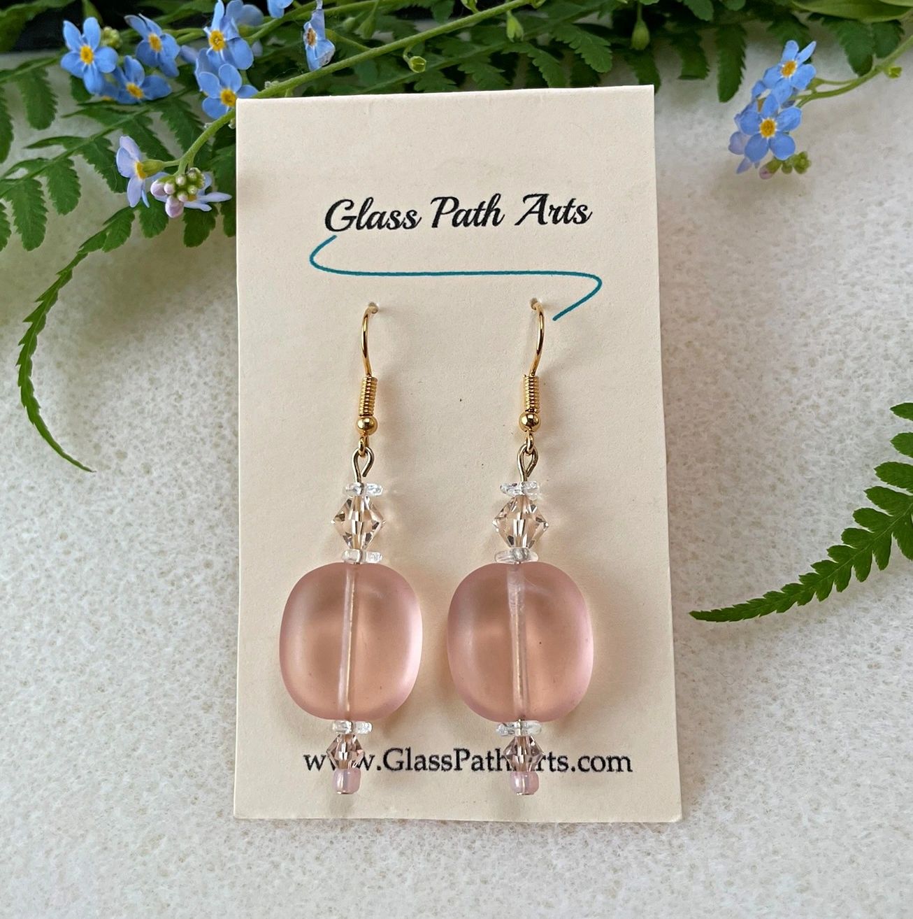 See-Through PInk Earrings