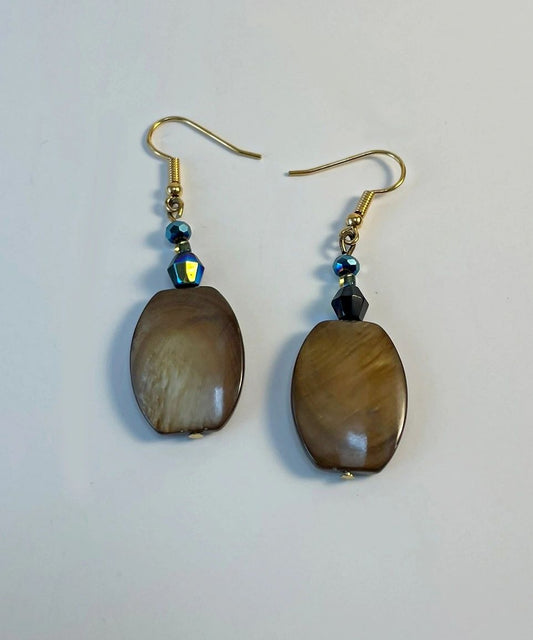 Tiger's Eye Natural Stone Earrings