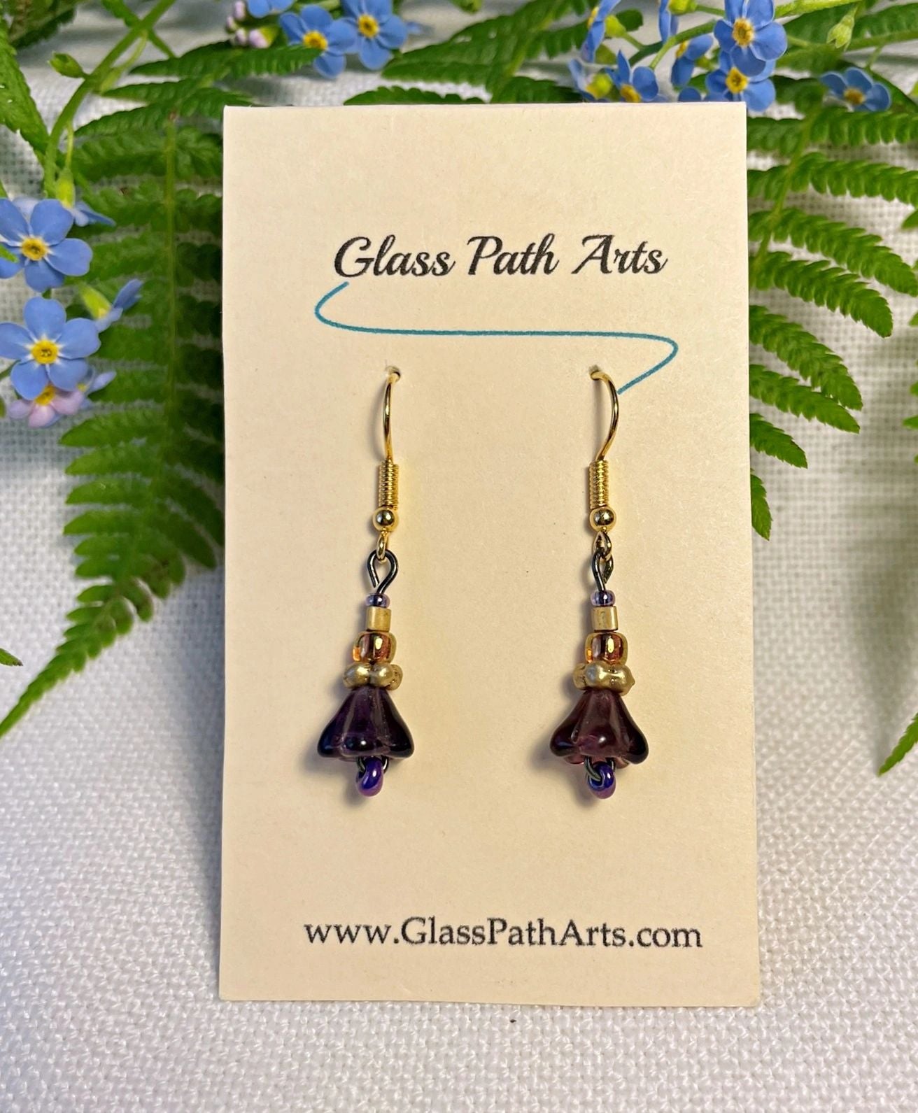 Purple Tulip II Earrings