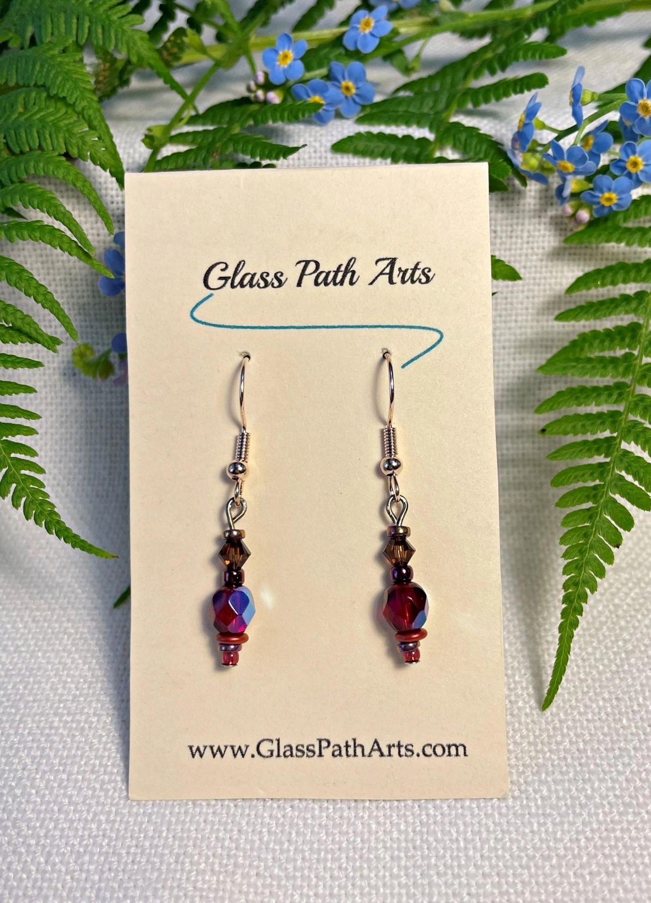Embers Red Earrings
