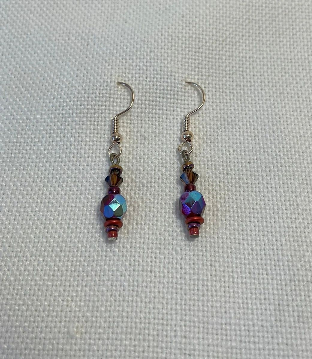 Embers Red Earrings
