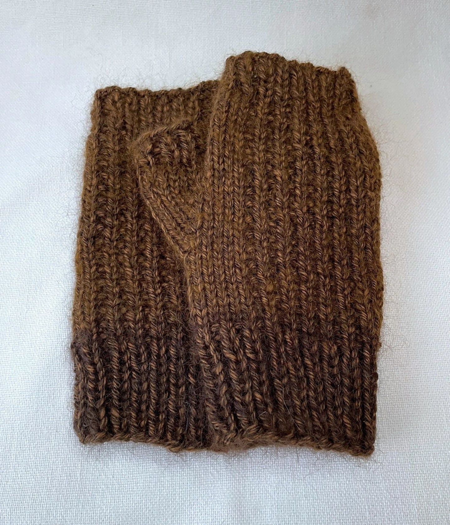 Fingerless Gloves with Mohair for Large Hands in Multiple Colors