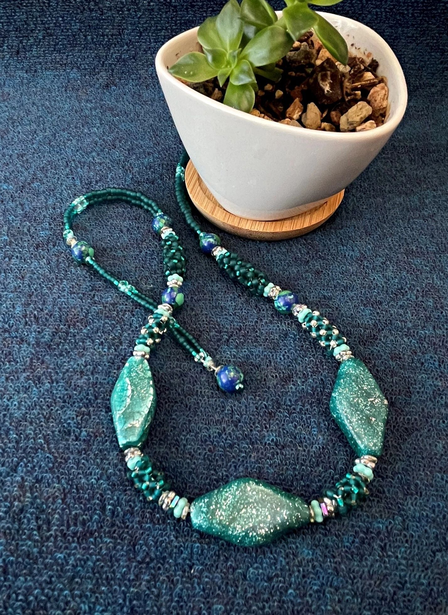 Necklace - Frosted Teal