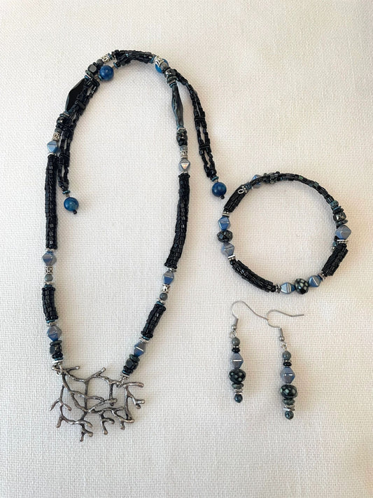 Silver Forest Earrings