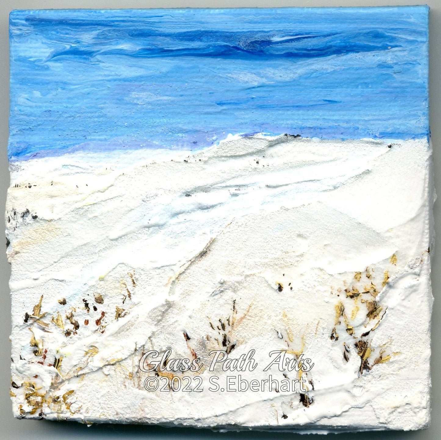 Early Drift - Original Acrylic Miniature Painting by Sophia Eberhart (Free USA Shipping)