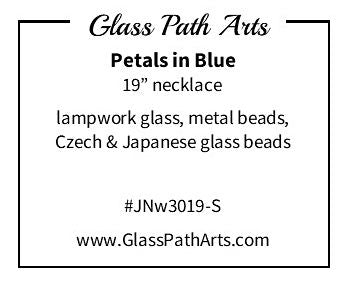 Necklace - Petals in Blue
