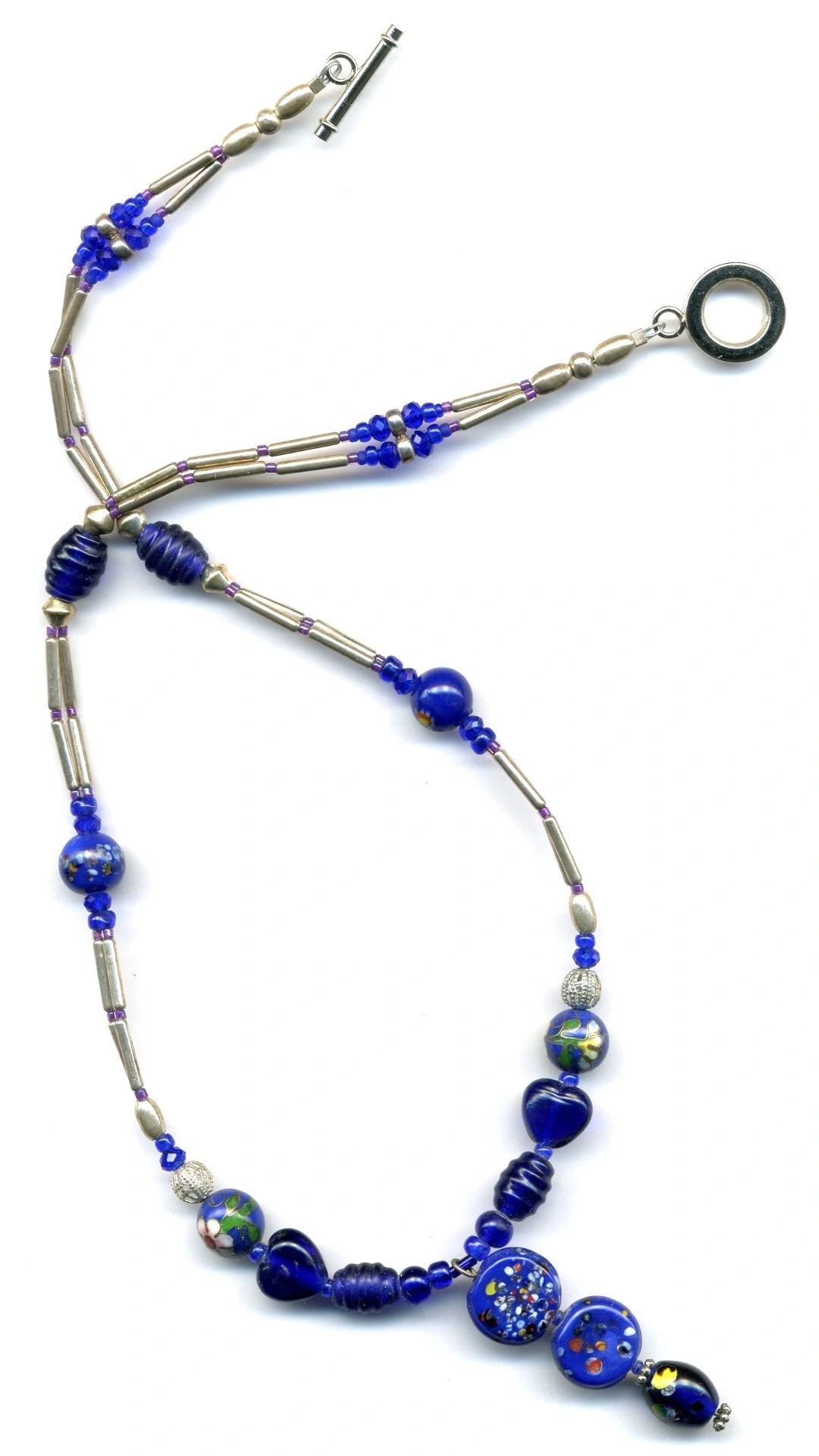 Necklace - Petals in Blue