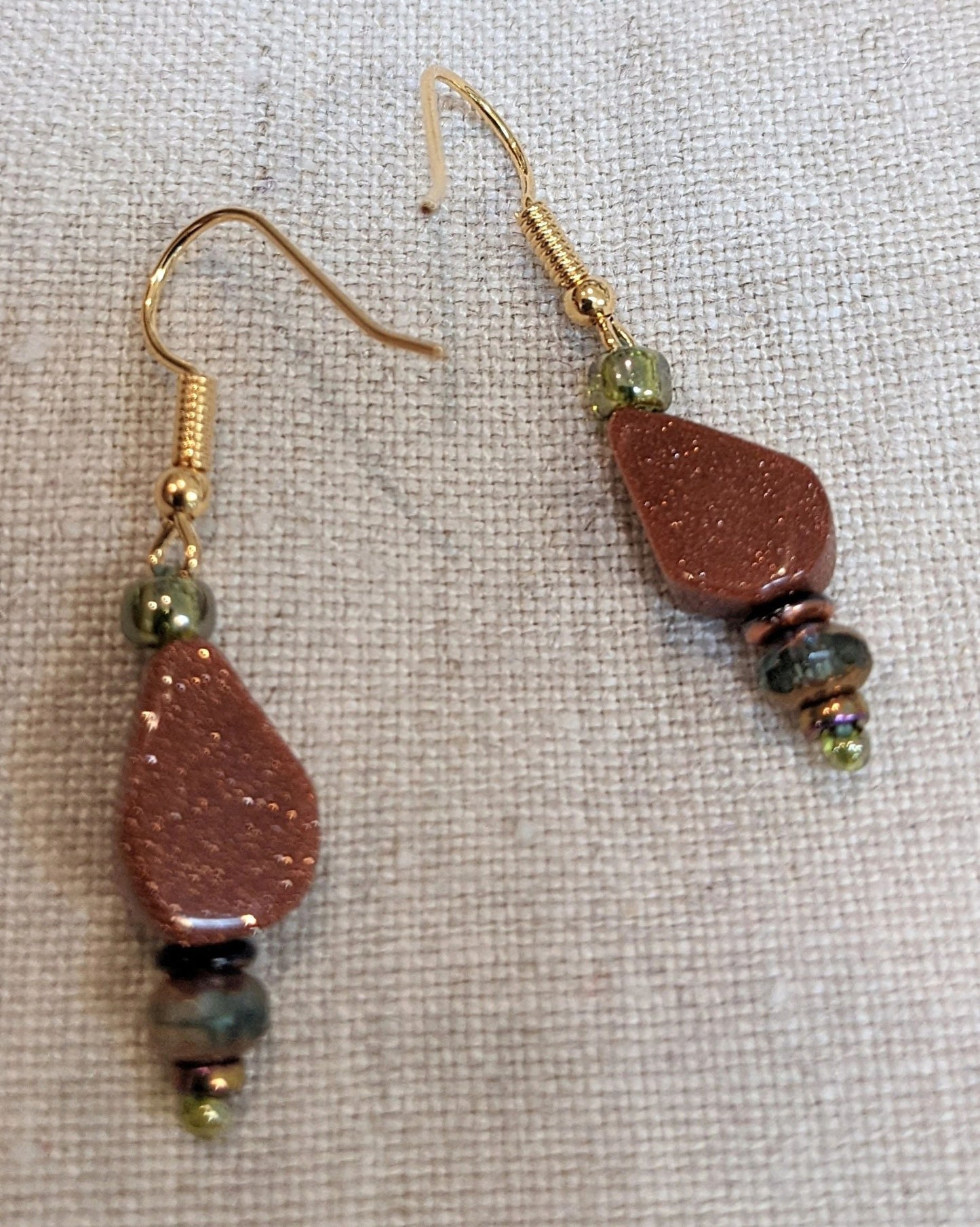 Goldstone I Earrings