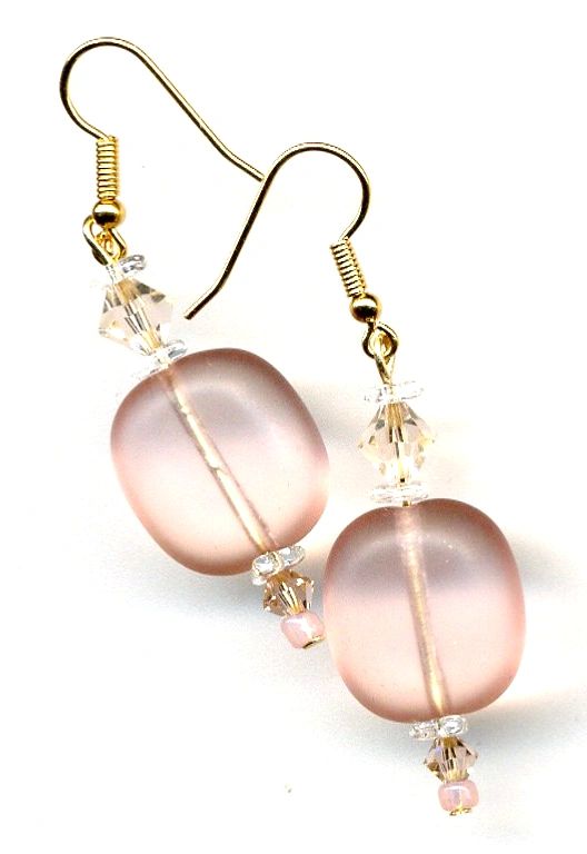 See-Through PInk Earrings