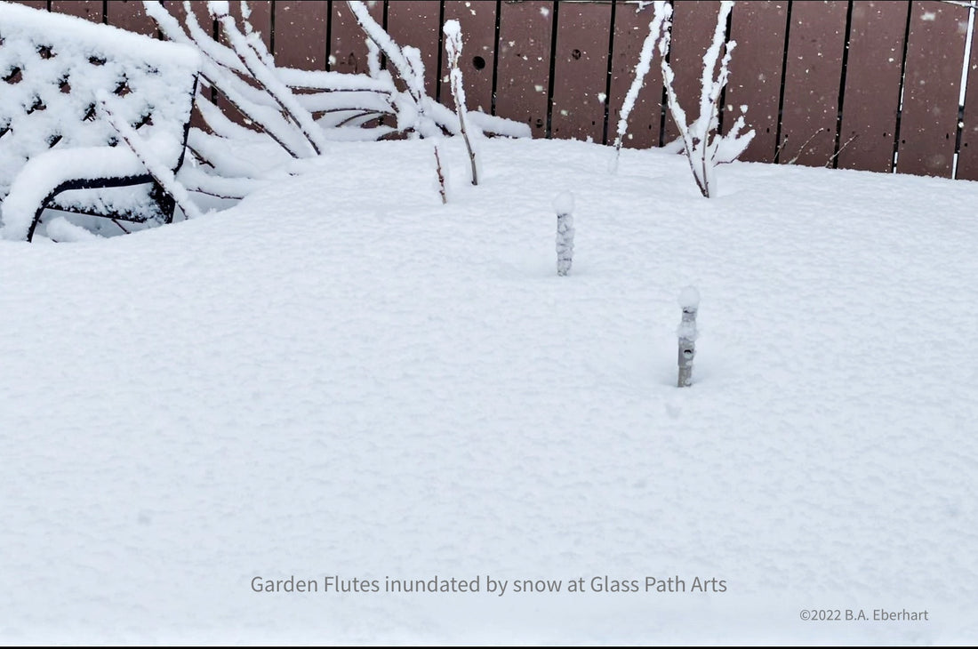 April Snow in the Glass Path Garden (with flute music video)