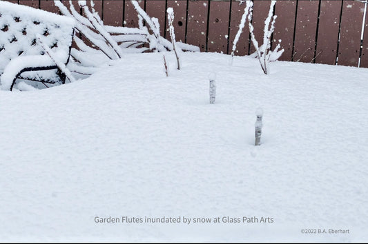 April Snow in the Glass Path Garden (with flute music video)