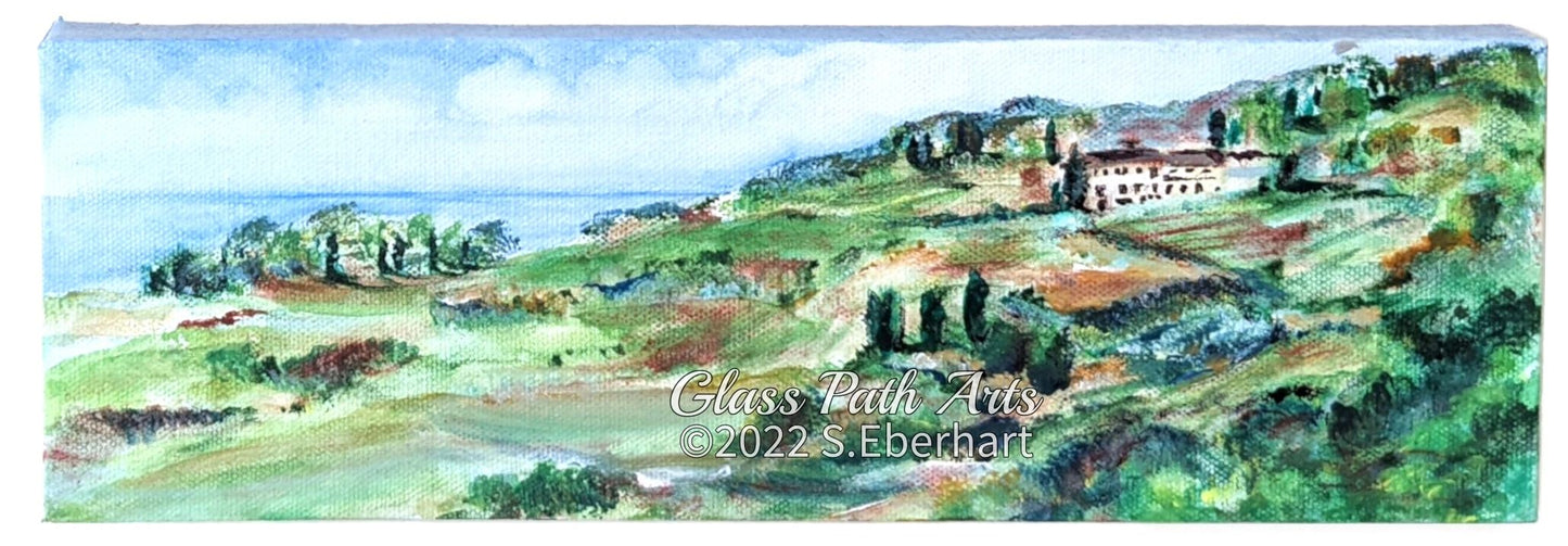 Tuscan Reminiscence - Original Acrylic Painting by Sophia Eberhart (Free USA Shipping)