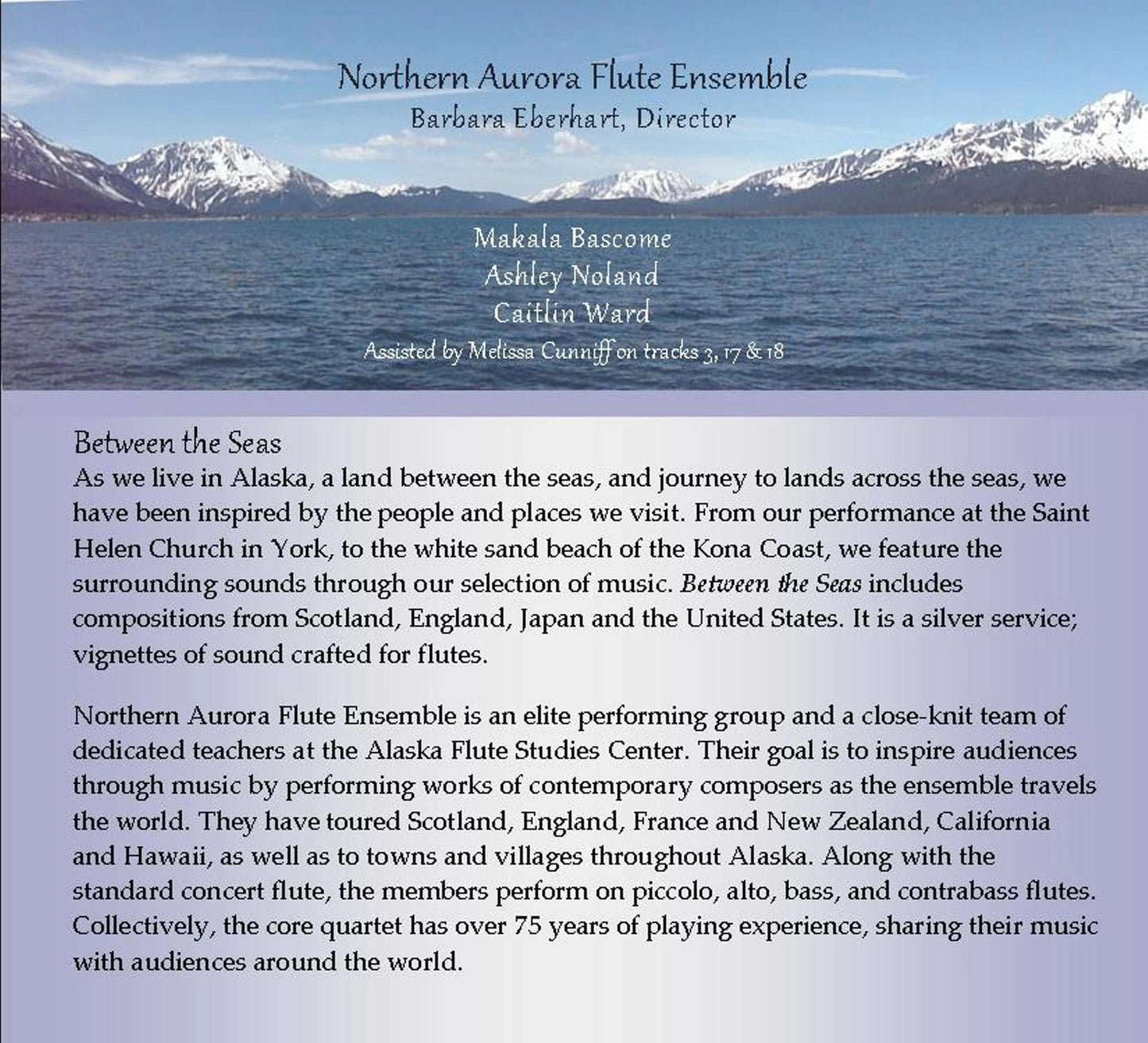Flute Music CD - Northern Aurora Flute Ensemble "Between the Seas"