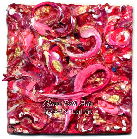Convergence of Lovelies - Original Miniature Acrylic Painting by Sophia Eberhart