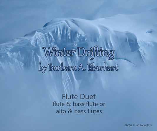 Winter Drifting Flute Duet - Sheet Music Digital Download