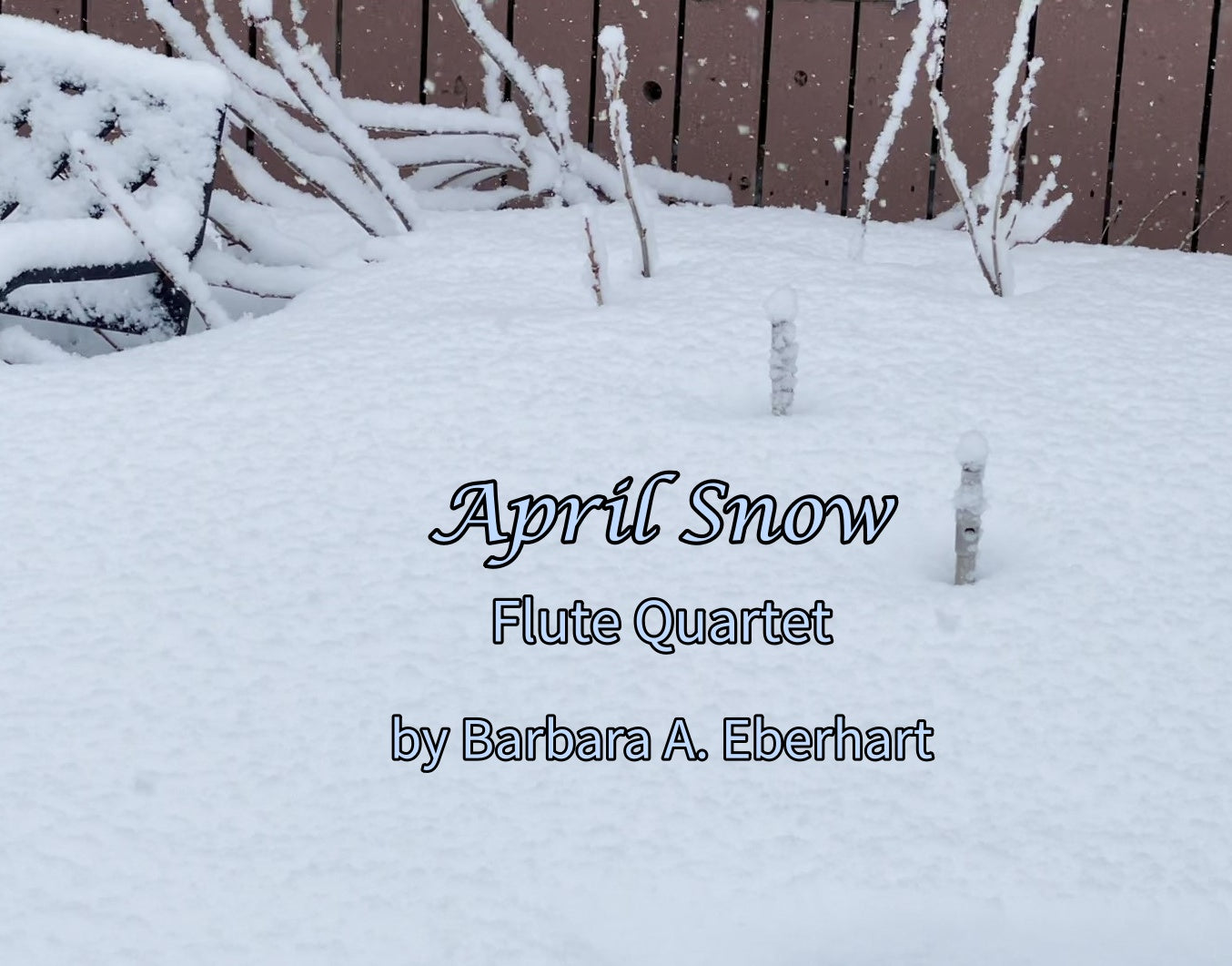 April Snow Flute Quartet - Sheet Music Digital Download
