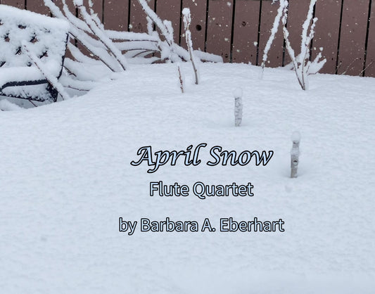 April Snow Flute Quartet - Sheet Music Digital Download