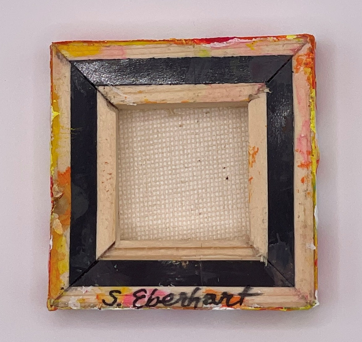 Petal Fest - Original Acrylic Miniature Painting by Sophia Eberhart