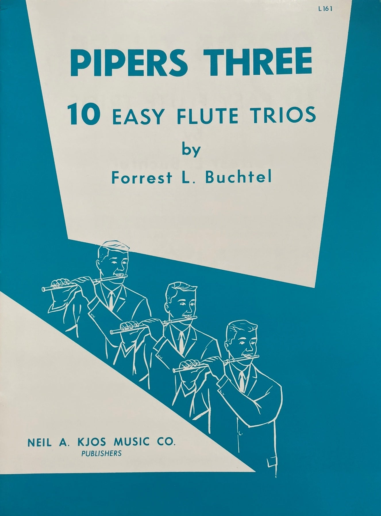 Pipers Three 10 Easy Flute Trios by Forrest L. Buchtel