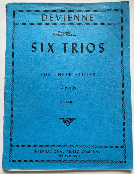 Six Trios for Three Flutes by François Devienne