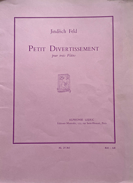 Petit Divertissements for Flute Trio by Jindrǐch Feld