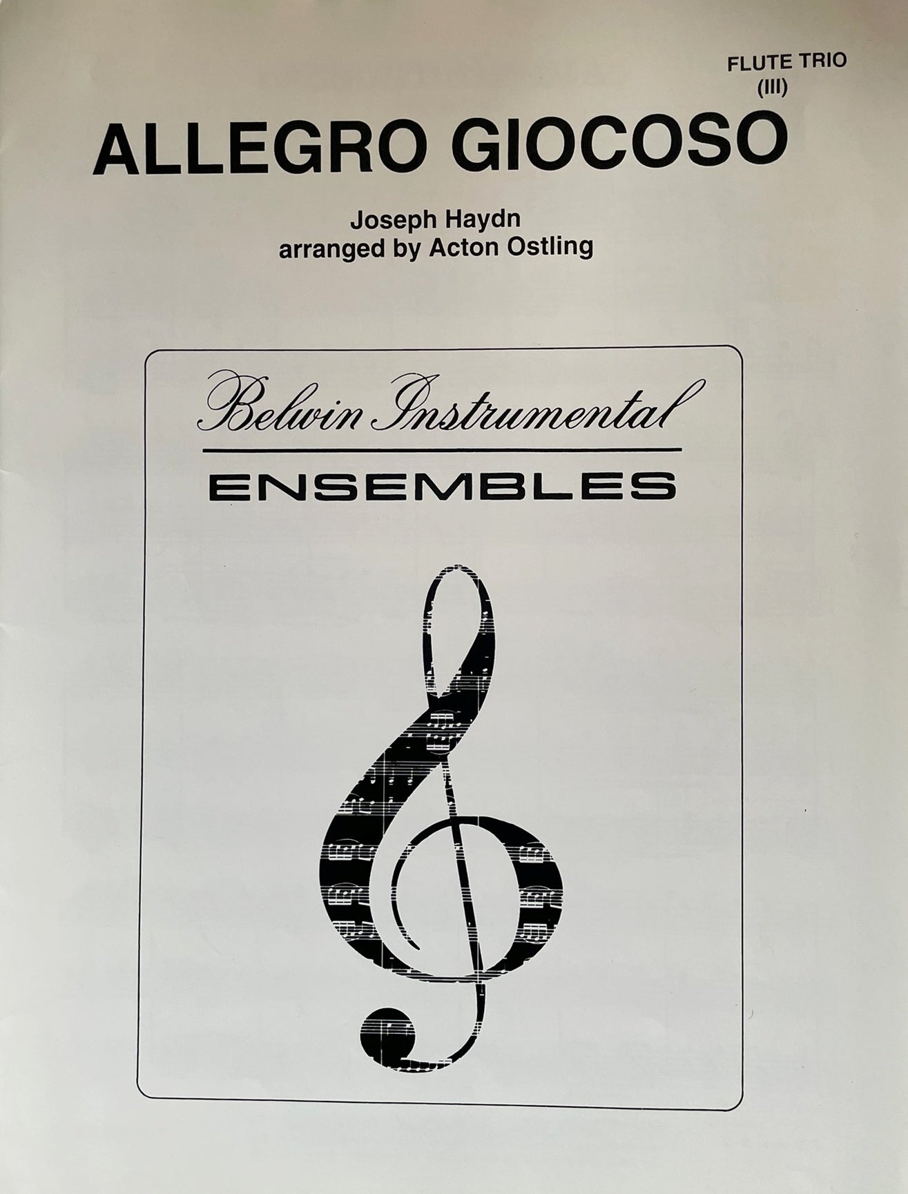 Allegro Giocoso for Flute Trio by Joseph Haydn