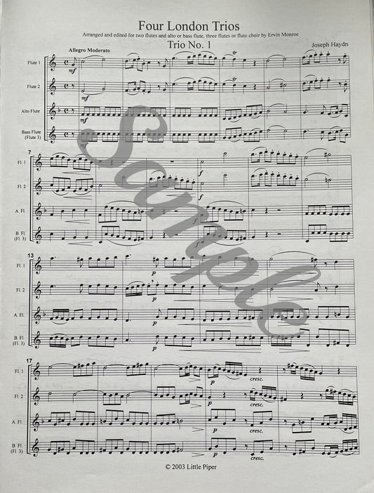 Four London Trios by Joseph Haydn