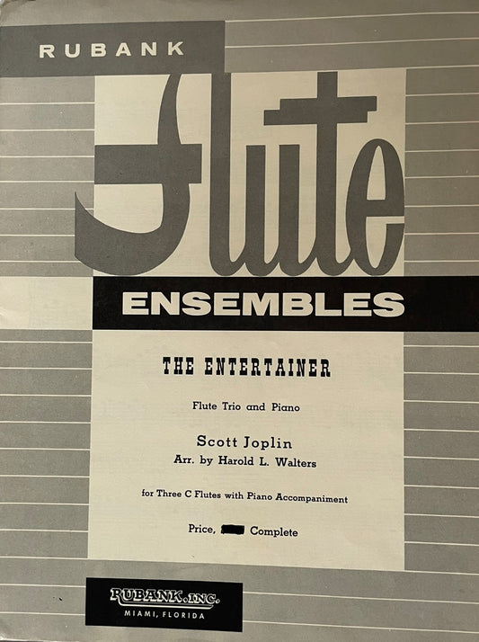 The Entertainer for Flute Trio and Piano by Scott Joplin