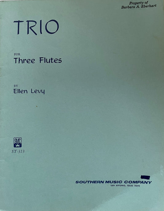 Trio for Three Flutes by Ellen Levy