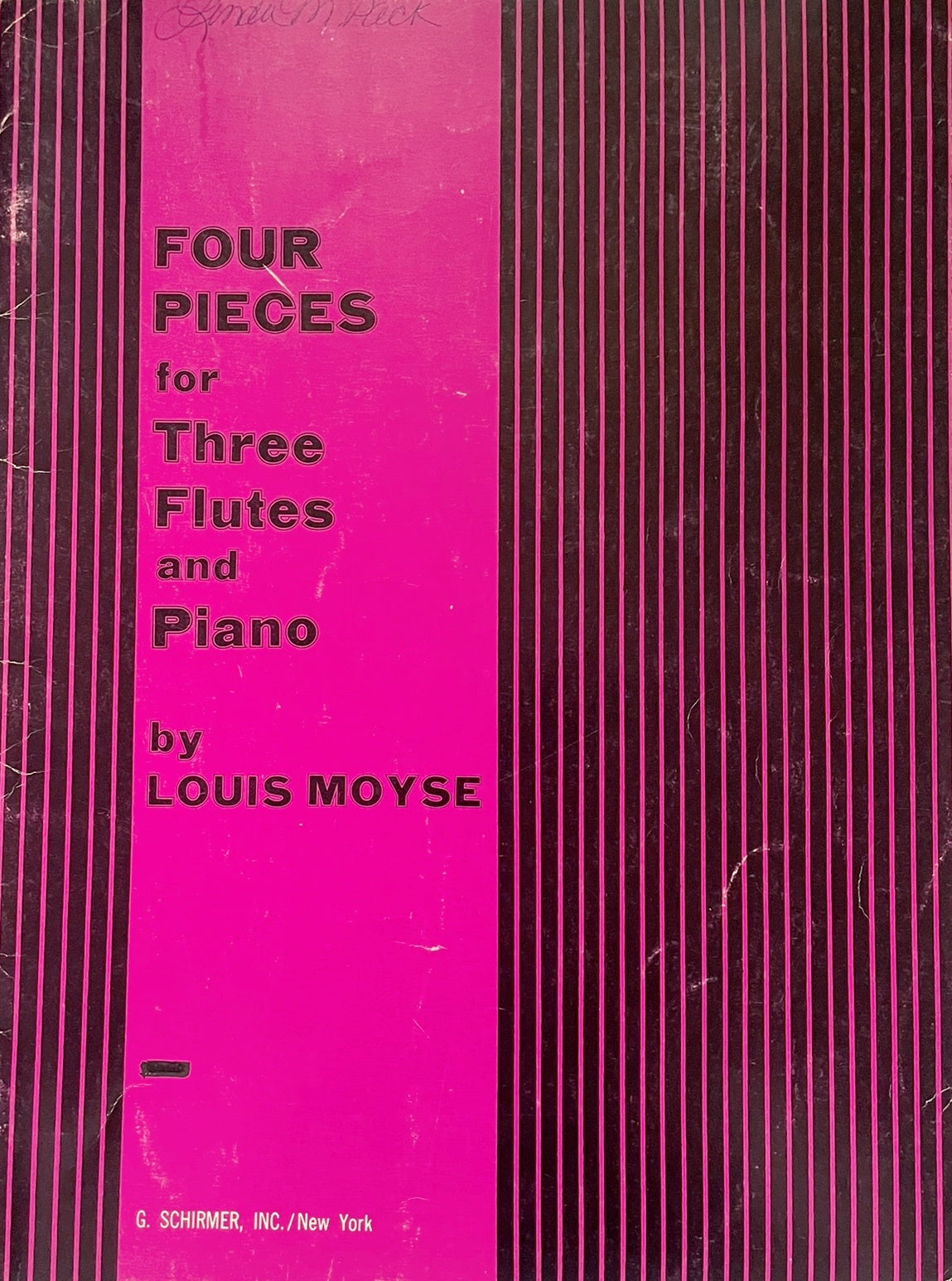 Four Pieces for Three Flutes & Piano by Louis Moyse