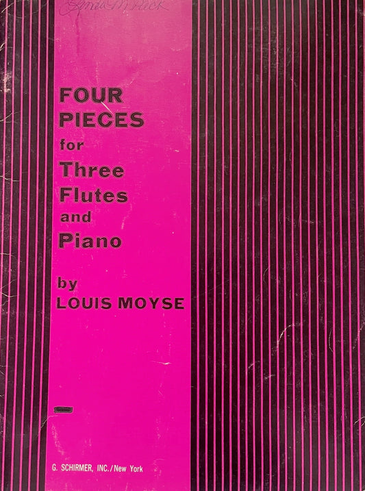 Four Pieces for Three Flutes & Piano by Louis Moyse