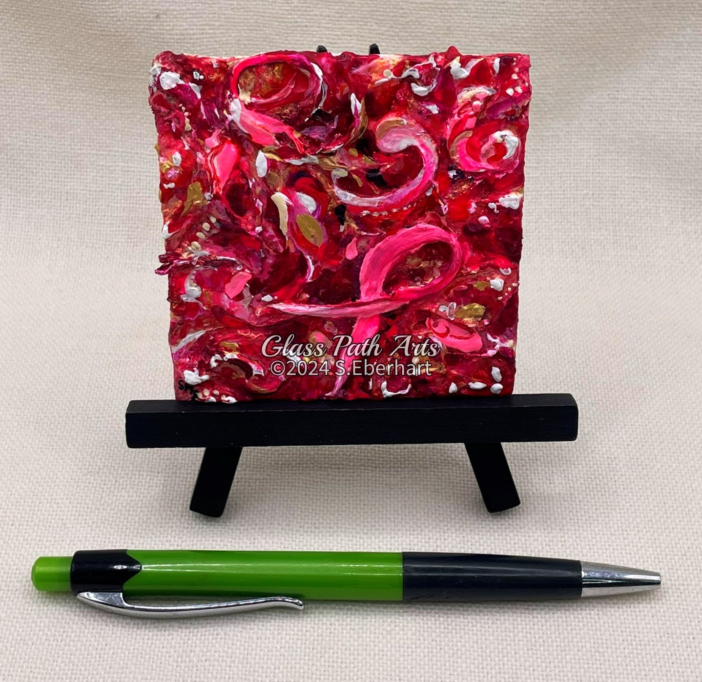 Convergence of Lovelies - Original Miniature Acrylic Painting by Sophia Eberhart