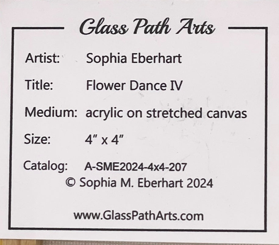 Flower Dance IV - Original Acrylic Painting by Sophia Eberhart