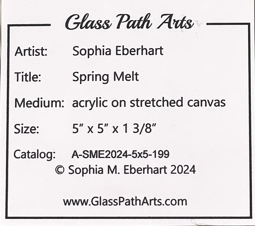 Spring Melt - Original Acrylic Painting by Sophia Eberhart