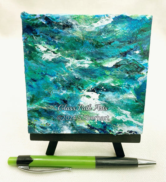 Turbulence IV - Original Acrylic Painting by Sophia Eberhart