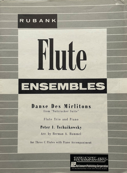 Danse des Mirlitons for Flute Trio & Piano by Tschaikowsky