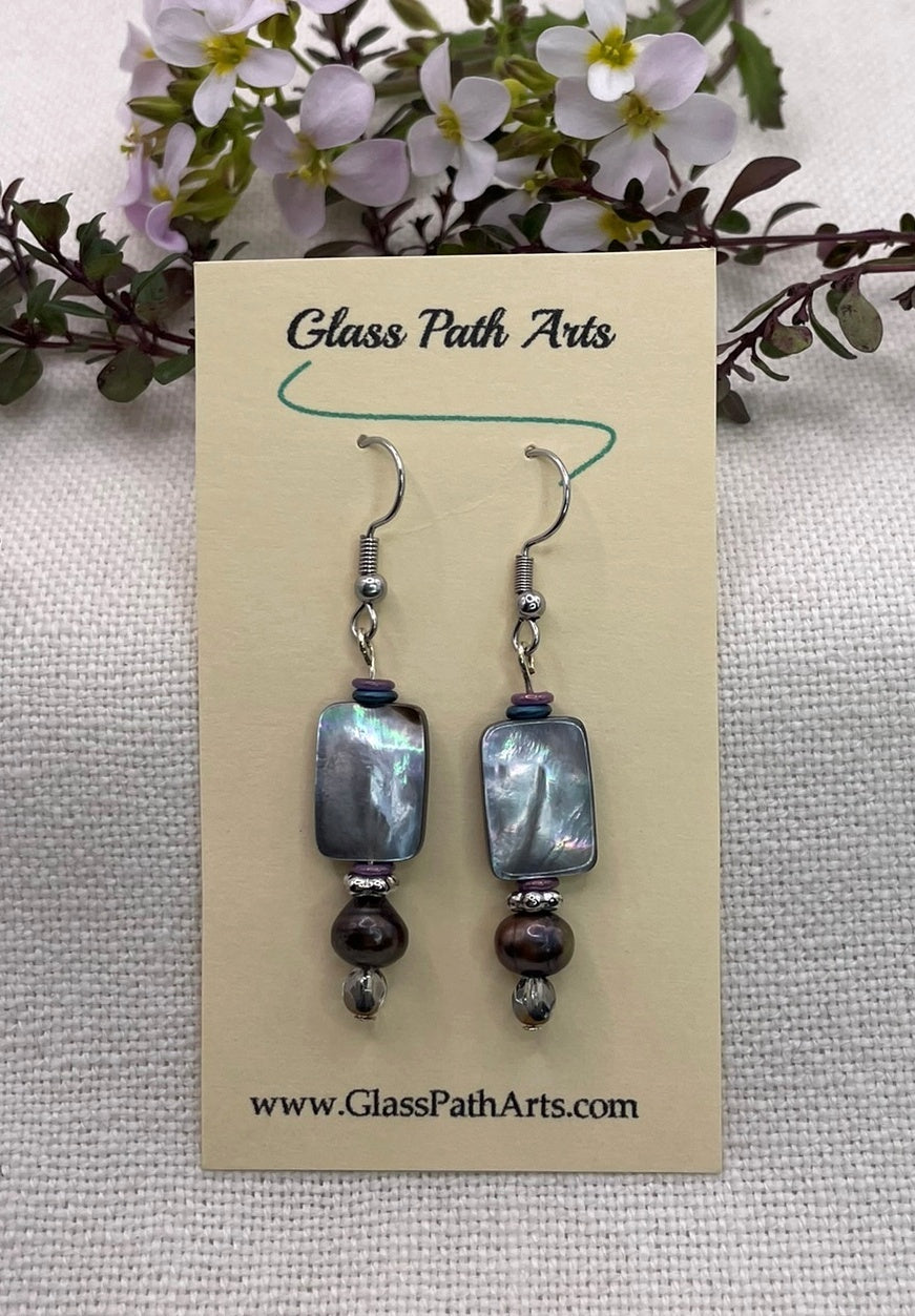Pearly Shell Earrings